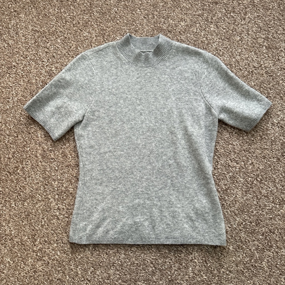 Abercrombie & Fitch Heather Gray Merino Sweater